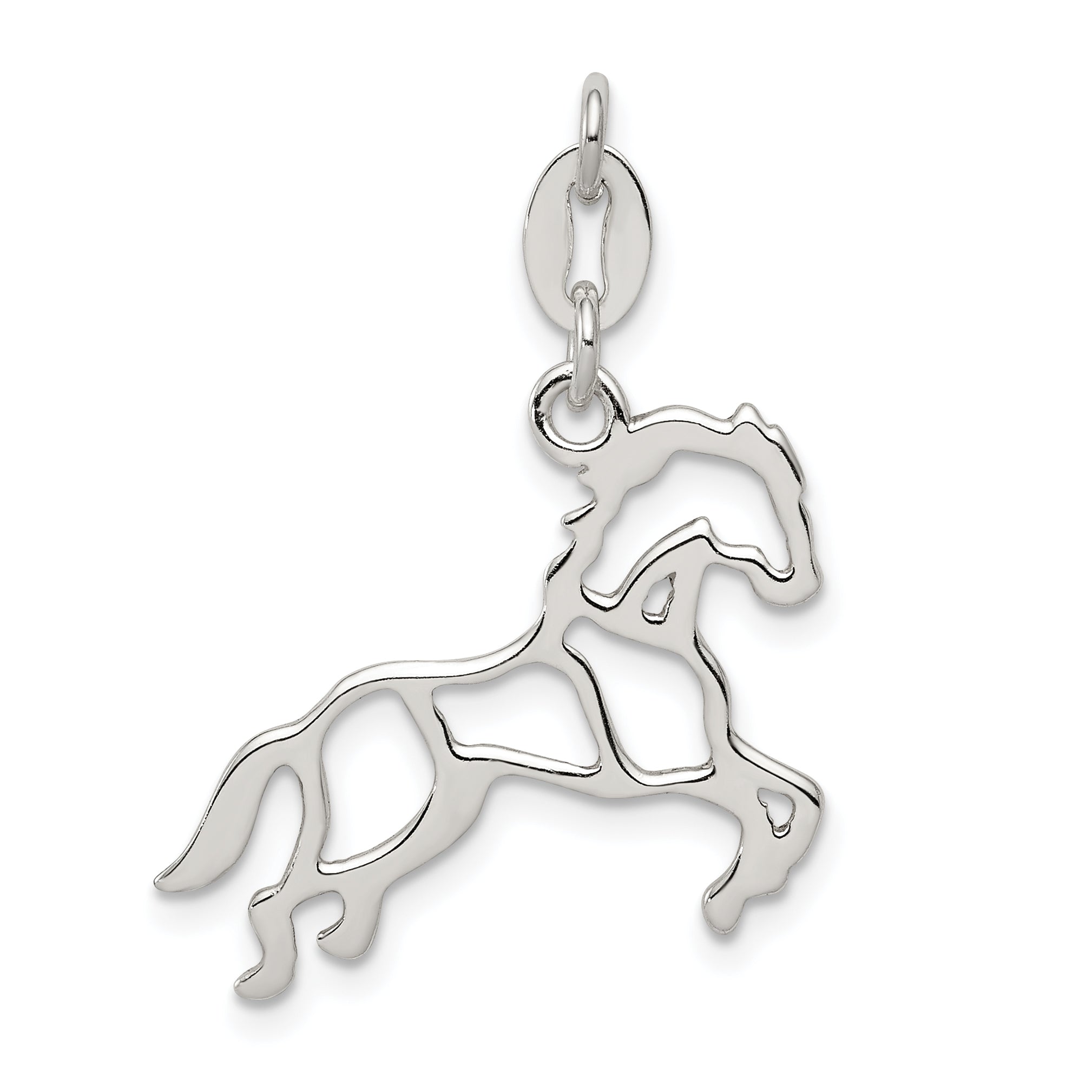 Sterling Silver Polished Horse Charm Main image