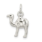 Sterling Silver 3D Camel Reversible Pendant with Polished Finish