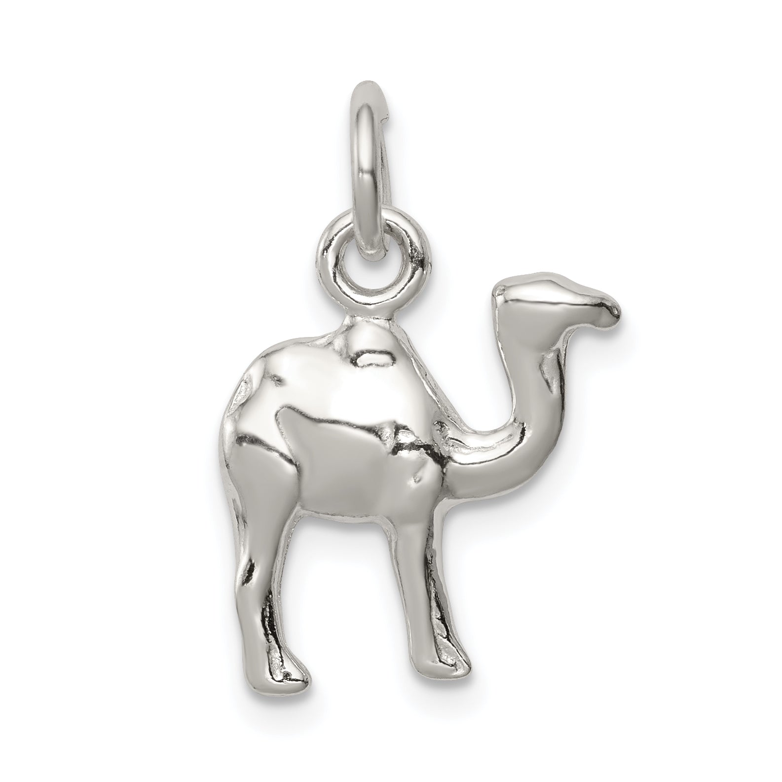 Sterling Silver Polished Mini 3-D Camel Reversible Pendant Main image