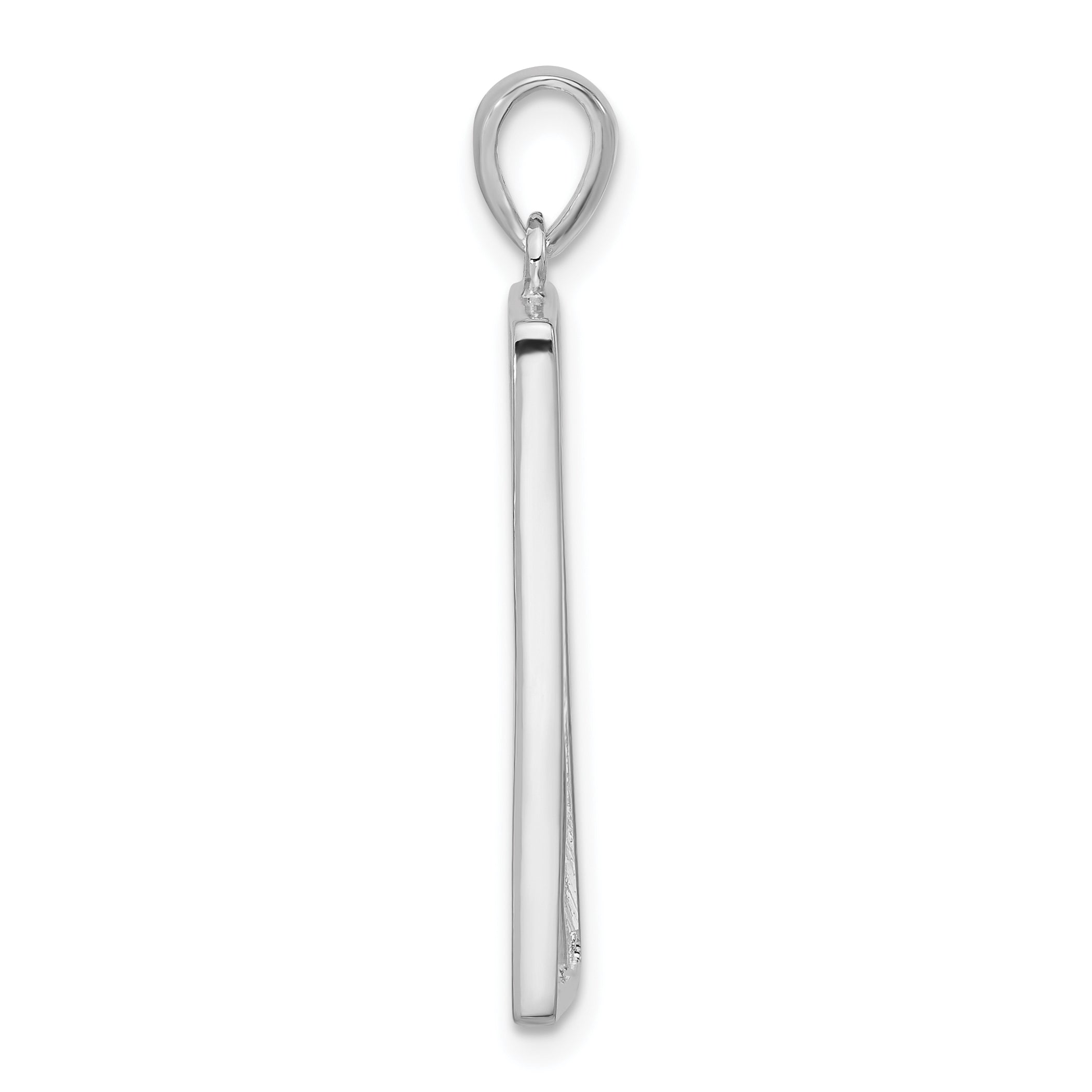 Sterling Silver 925 Polished Floral Pendant for Women
