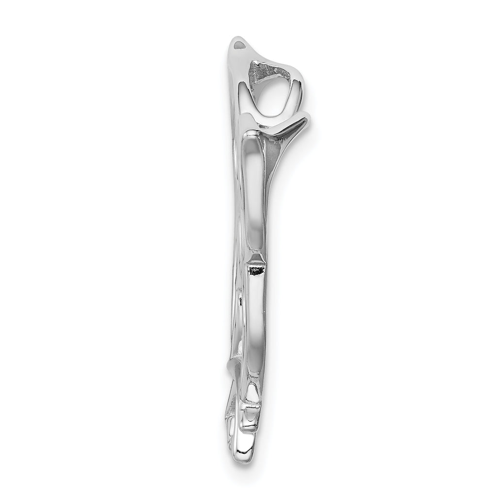 Sophia Jewelers 925 Sterling Silver Owl Pendant with Rhodium Plating