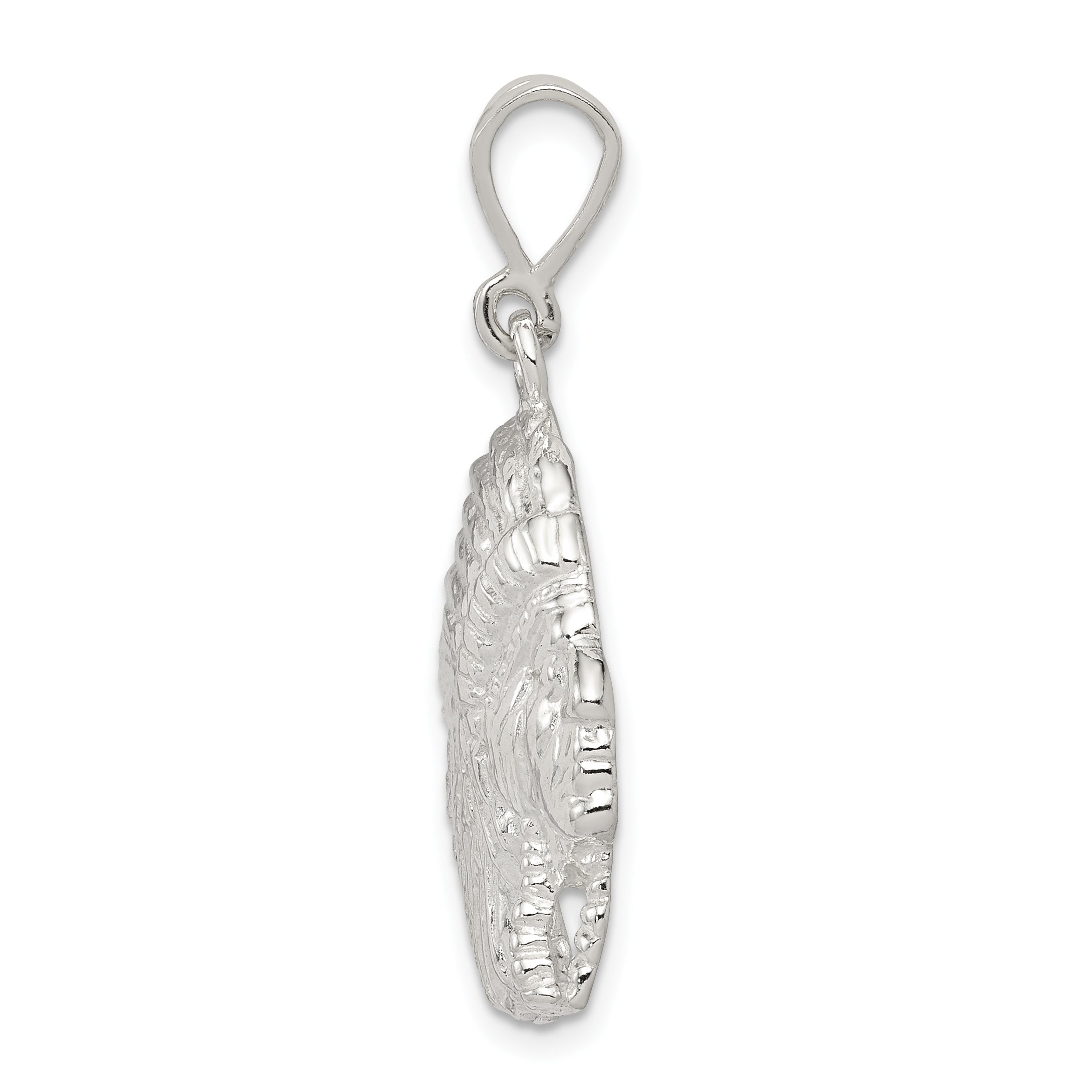 Sterling Silver 925 Men's Polished Indian Man Pendant Anti-Tarnish Secondary image