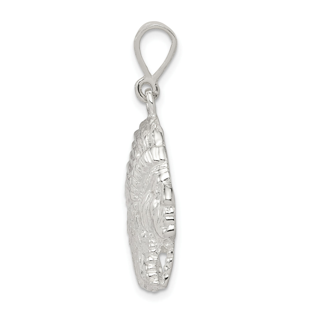 Sterling Silver 925 Men's Polished Indian Man Pendant Anti-Tarnish