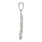 Sophia Jewelers Men's Sterling Silver 925 Dragon Pendant with Polished Finish