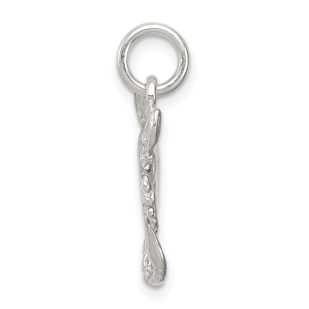 Sterling Silver 925 Scorpion Charm with Polished Anti-Tarnish Finish