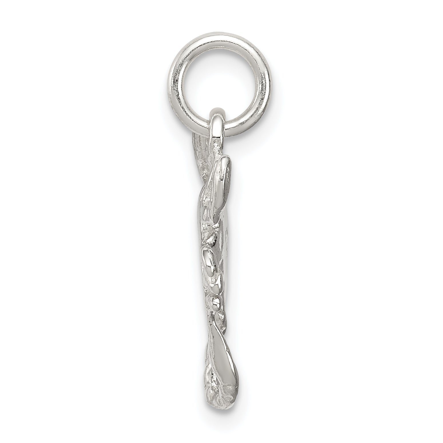 Sterling Silver 925 Scorpion Charm with Polished Anti-Tarnish Finish