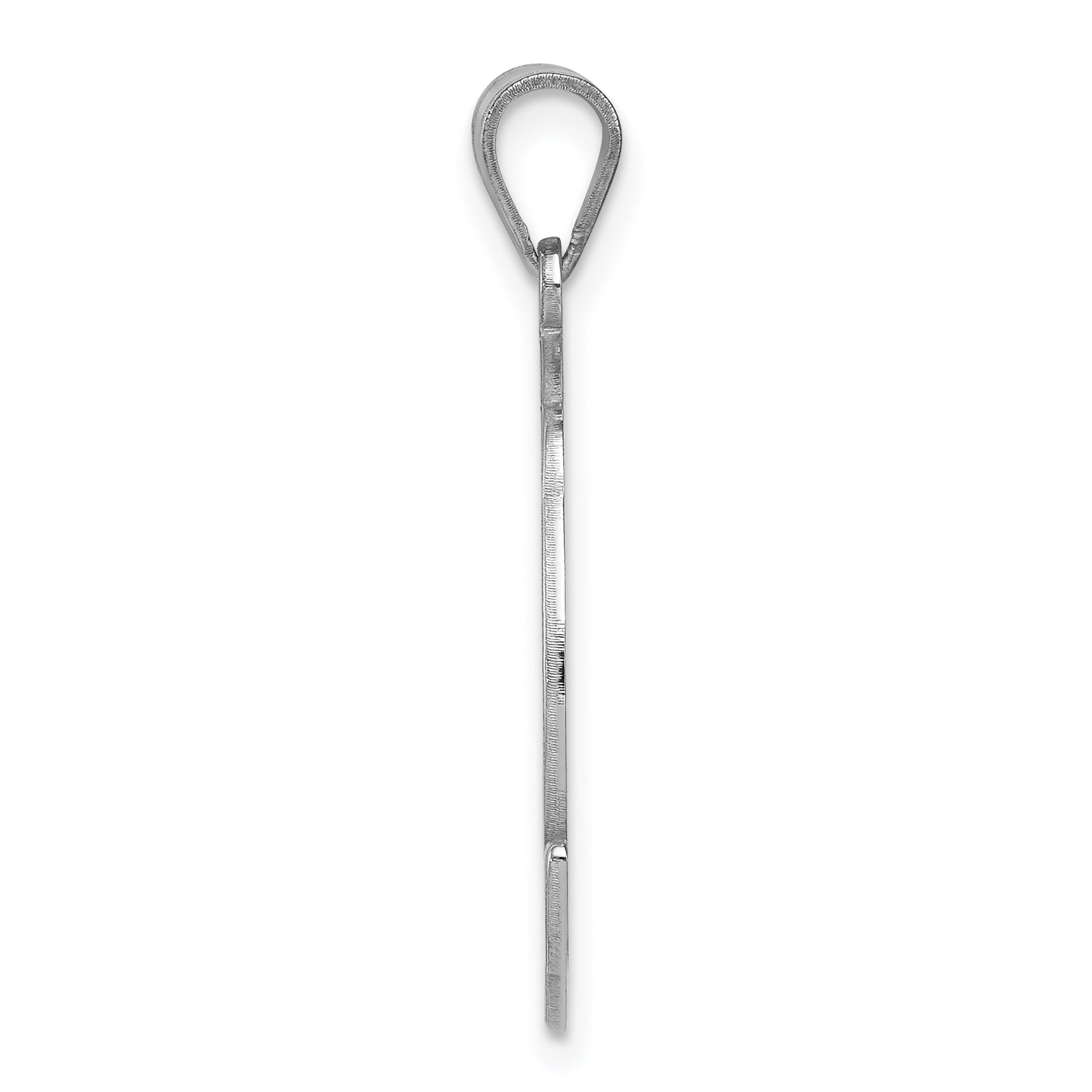 Sterling Silver 925 Unisex Polished Initial K Charm Secondary image