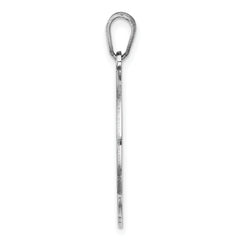 Sophia Jewelers Sterling Silver Script Initial L Charm Polished Unisex