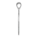 Sterling Silver 925 Polished Initial R Unisex Charm by Sophia Jewelers