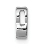 Sterling Silver 925 CZ Letter B Charm with Rhodium Elegance