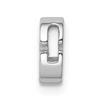 Sophia Jewelers Sterling Silver CZ Letter G Charm with Rhodium Plating