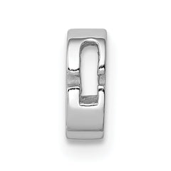 Sophia Jewelers Sterling Silver CZ Letter G Charm with Rhodium Plating