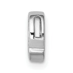 Sophia Jewelers 925 Sterling Silver Q Charm with Rhodium and CZ Sparkle