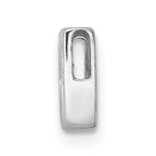 Sophia Jewelers Sterling Silver CZ W Charm Rhodium-Plated Elegance