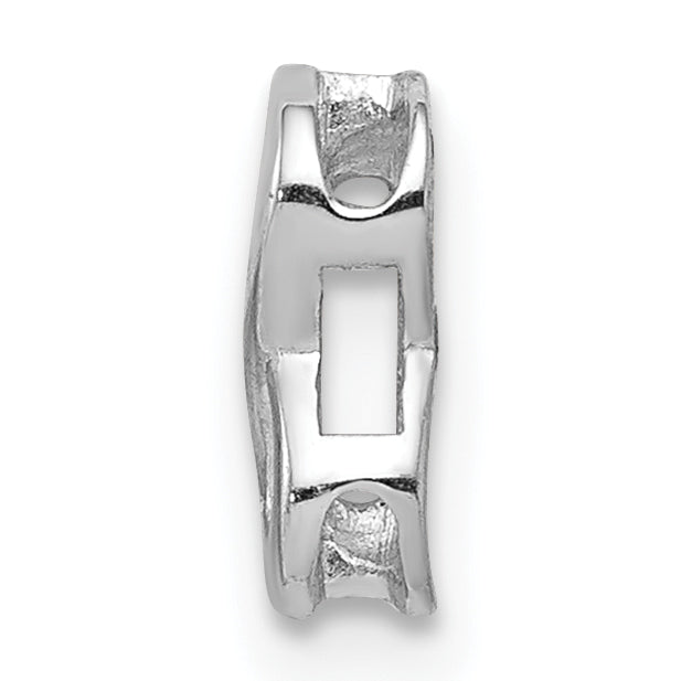 Sterling Silver 925 Rhodium Plated Infinity Charm Pendant Elegant Sophia Design