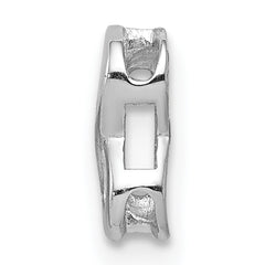 Sterling Silver 925 Rhodium Plated Infinity Charm Pendant Elegant Sophia Design
