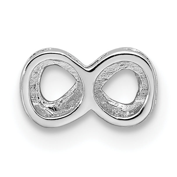 Sterling Silver 925 Rhodium Plated Infinity Charm Pendant Elegant Sophia Design