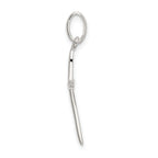 Sterling Silver 925 Polished Passion Cross Charm Anti-Tarnish Elegance