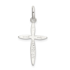Sterling Silver 925 Polished Passion Cross Charm Anti-Tarnish Elegance