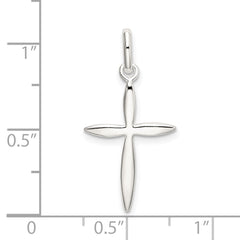 Sterling Silver 925 Polished Passion Cross Charm Anti-Tarnish Elegance