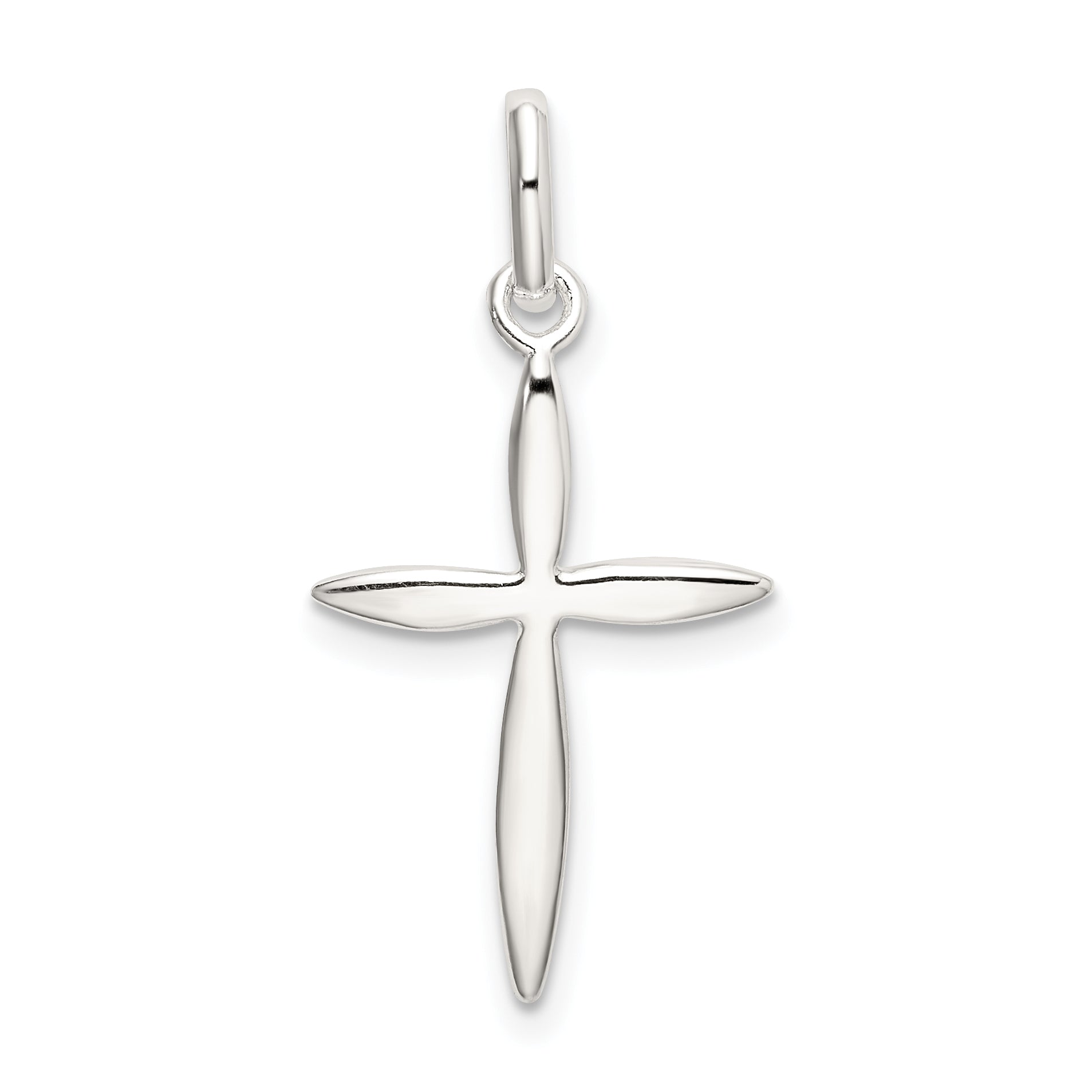 Sterling Silver Polished Passion Cross Charm Main image