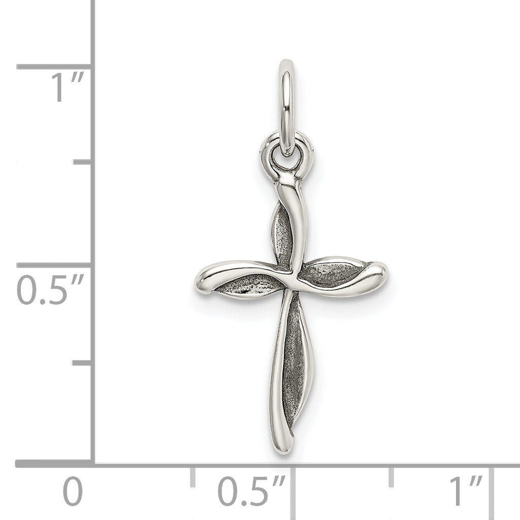 Sophia Jewelers Sterling Silver Antique Passion Cross Pendant Vintage Charm