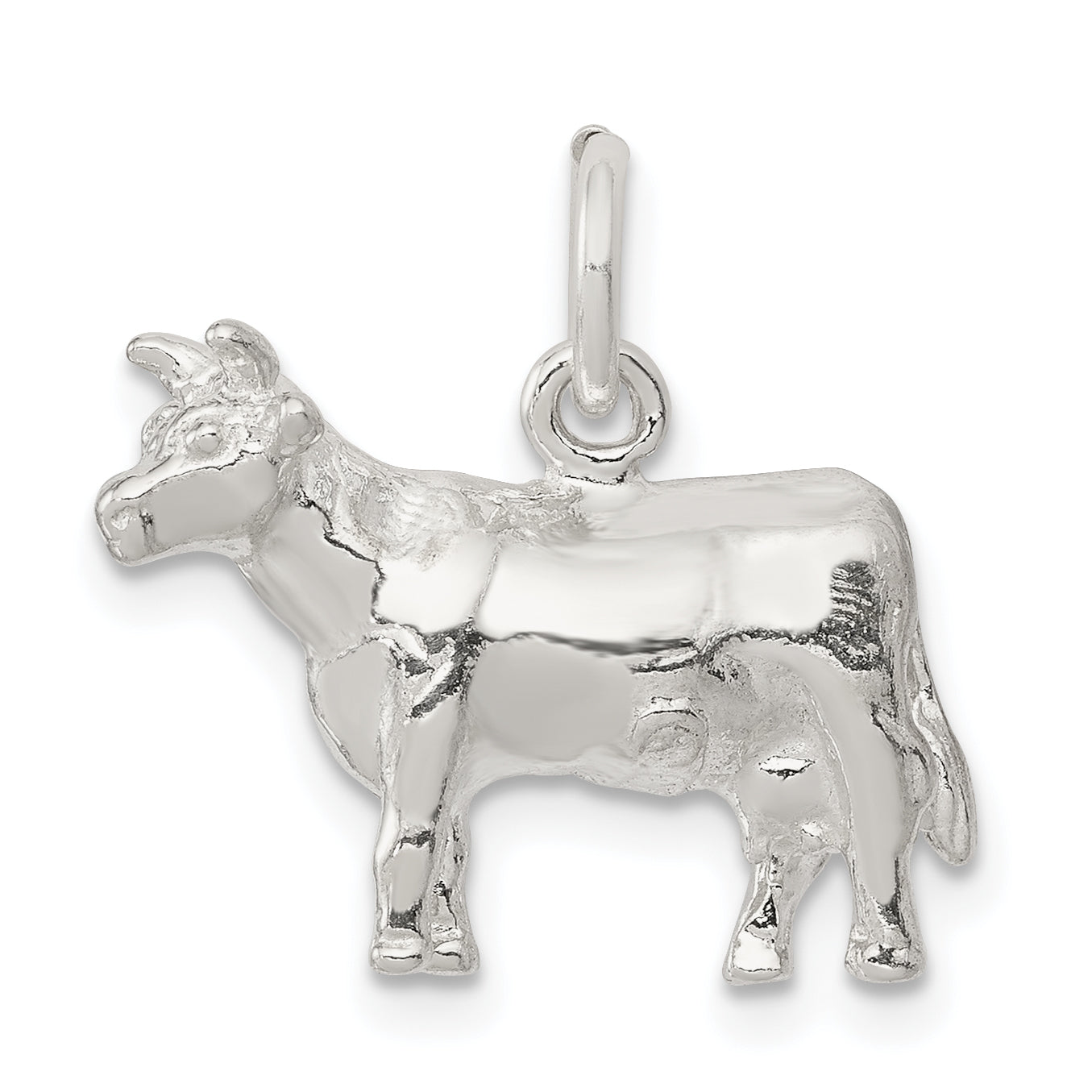 Sterling Silver Cow Charm Main image