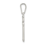 Sophia Jewelers Sterling Silver Polished Cross Pendant with Anti-Tarnish Finish
