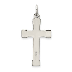 Sterling Silver & Gold-Plated Cross Pendant with Polished Two-Tone Finish