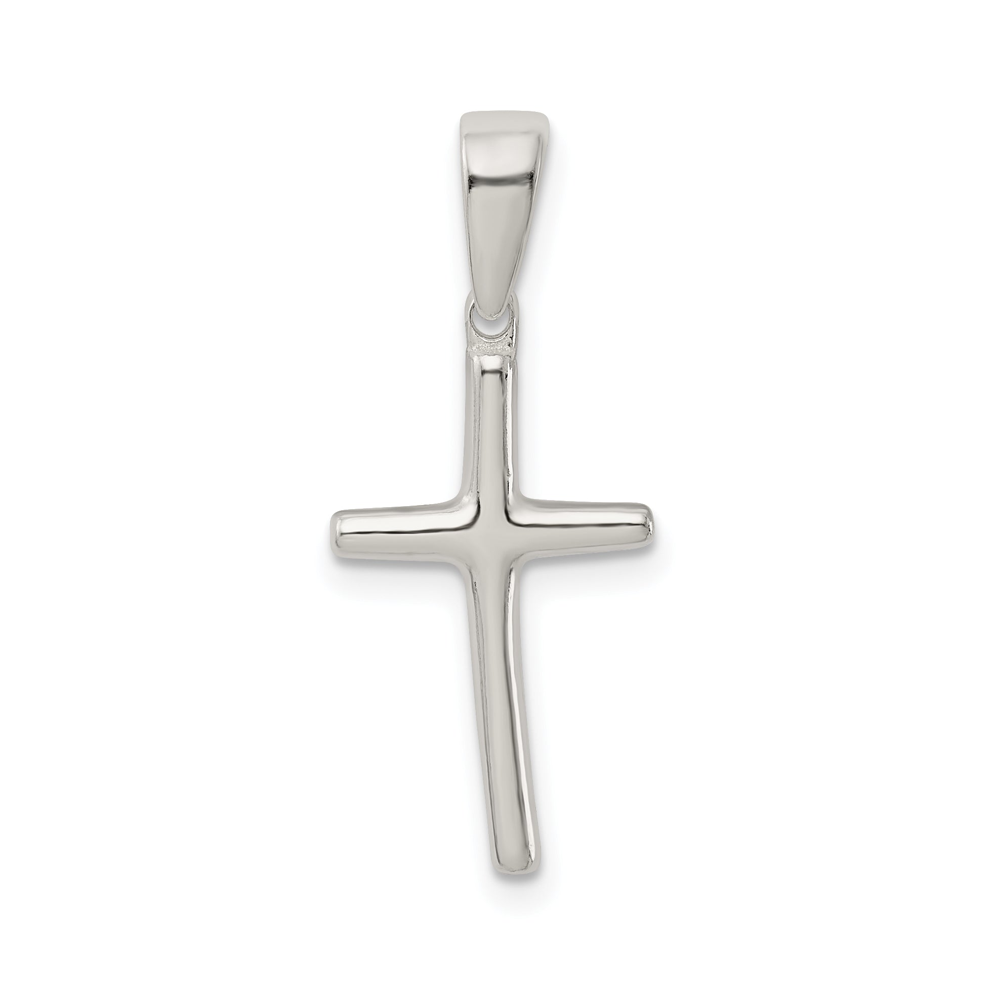 Sophia Jewelers 925 Sterling Silver Polished Cross Pendant with Anti-Tarnish Finish