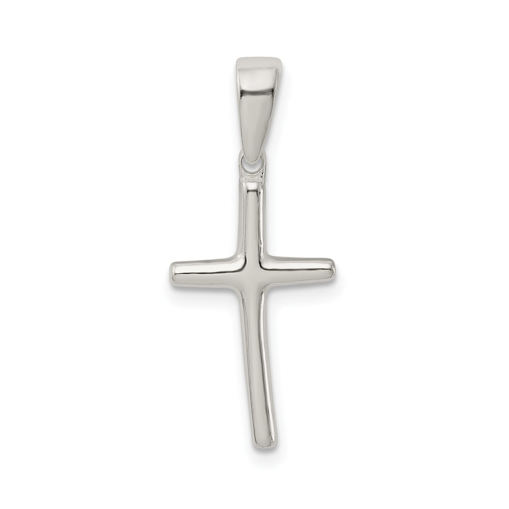 Sophia Jewelers 925 Sterling Silver Polished Cross Pendant with Anti-Tarnish Finish