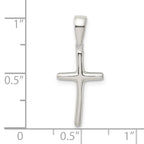 Sophia Jewelers 925 Sterling Silver Polished Cross Pendant with Anti-Tarnish Finish