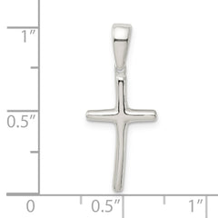 Sophia Jewelers 925 Sterling Silver Polished Cross Pendant with Anti-Tarnish Finish