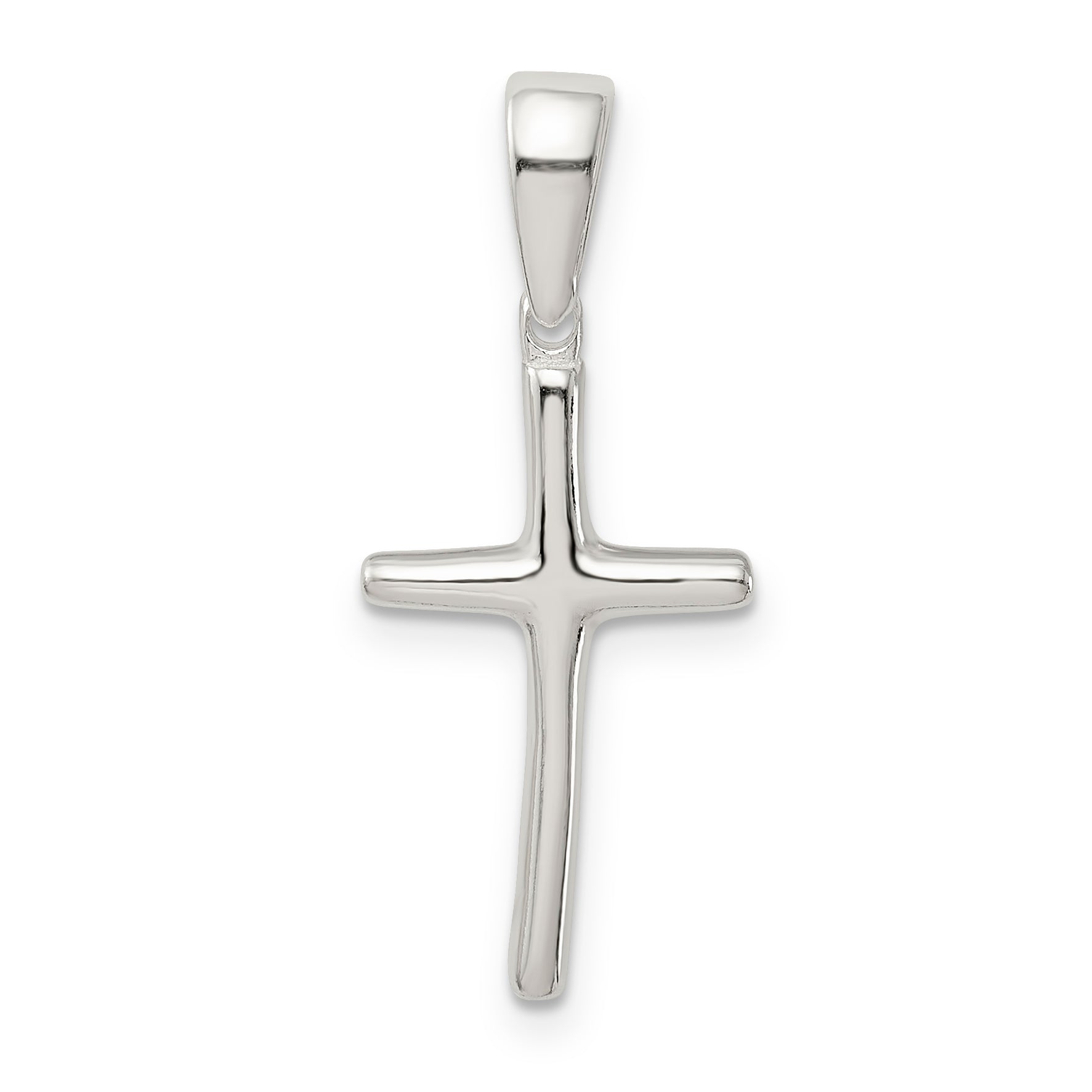 Sterling Silver Polished Cross Pendant