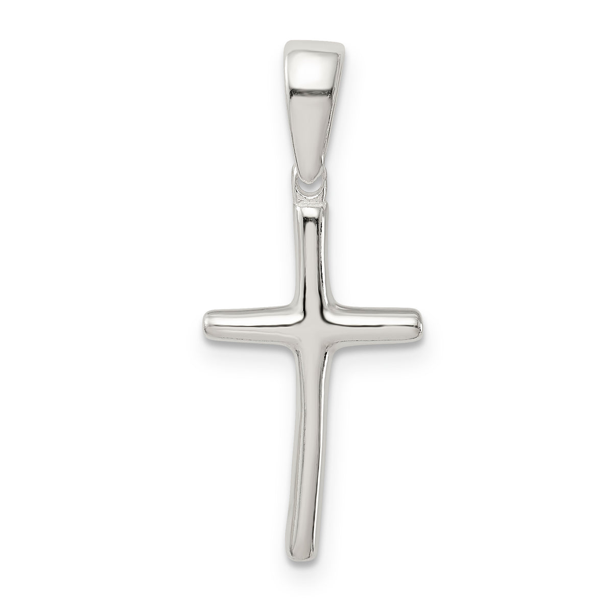 Sterling Silver Polished Cross Pendant