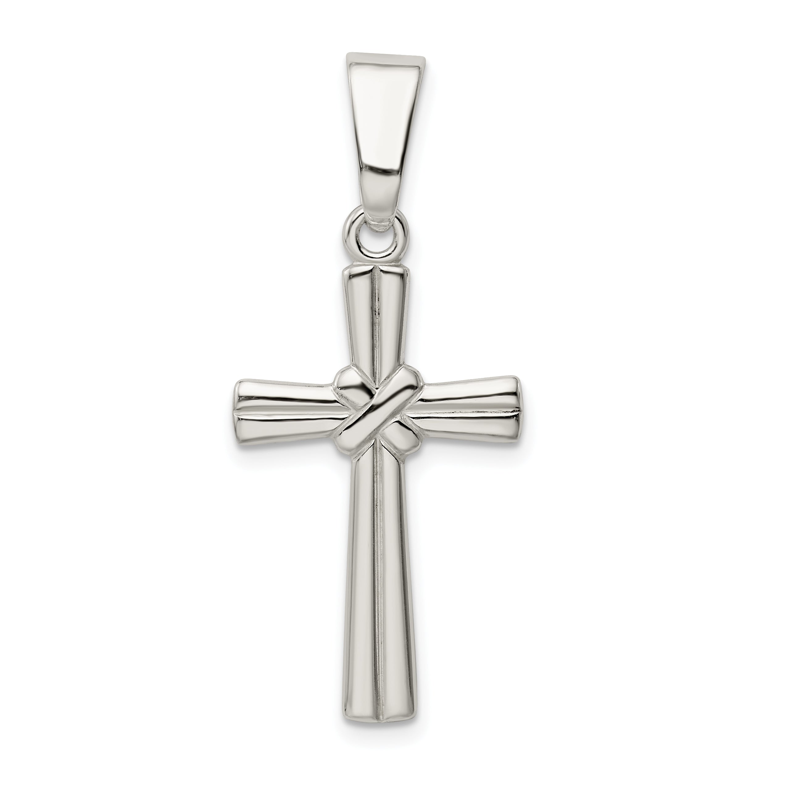 Sterling Silver Polished Cross Pendant Main image