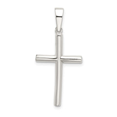 Sophia Jewelers 925 Sterling Silver Polished Cross Pendant with Anti-Tarnish 3D Design