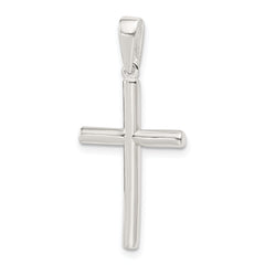 Sophia Jewelers 925 Sterling Silver Polished Cross Pendant with Anti-Tarnish 3D Design