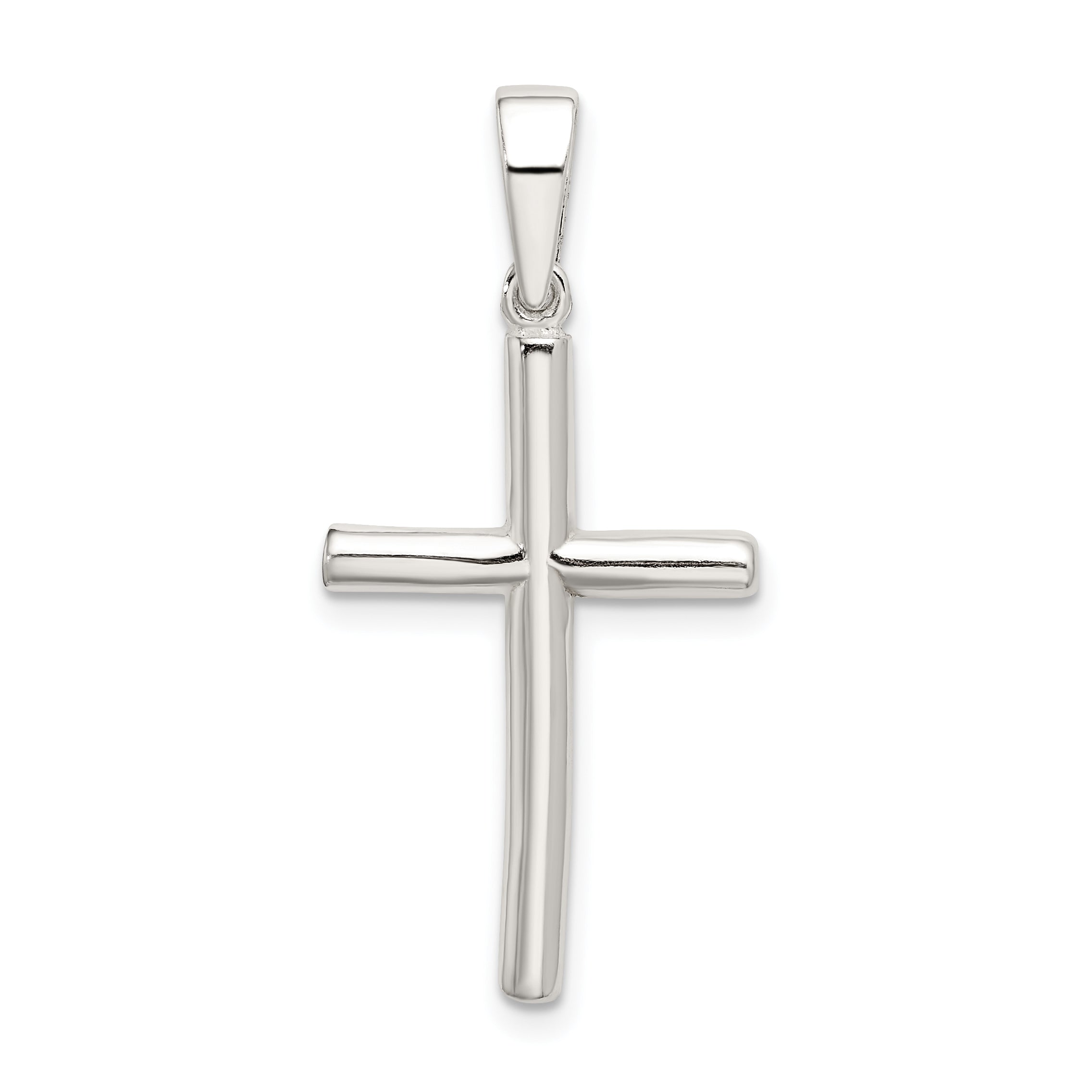 Sterling Silver Polished Cross Pendant Main image