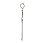 Sophia Jewelers Sterling Silver Cross Pendant with Polished Satin Finish