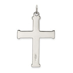Sophia Jewelers Sterling Silver Cross Pendant with Polished Satin Finish