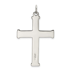 Sophia Jewelers Sterling Silver Cross Pendant with Polished Satin Finish