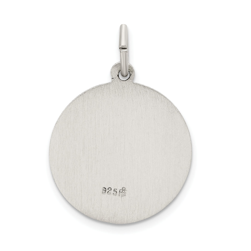 Sterling Silver 925 Antiqued St. Jude Pendant by Sophia Jewelers