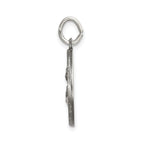 Antiqued Sterling Silver St. Lucy Pendant with Satin Finish