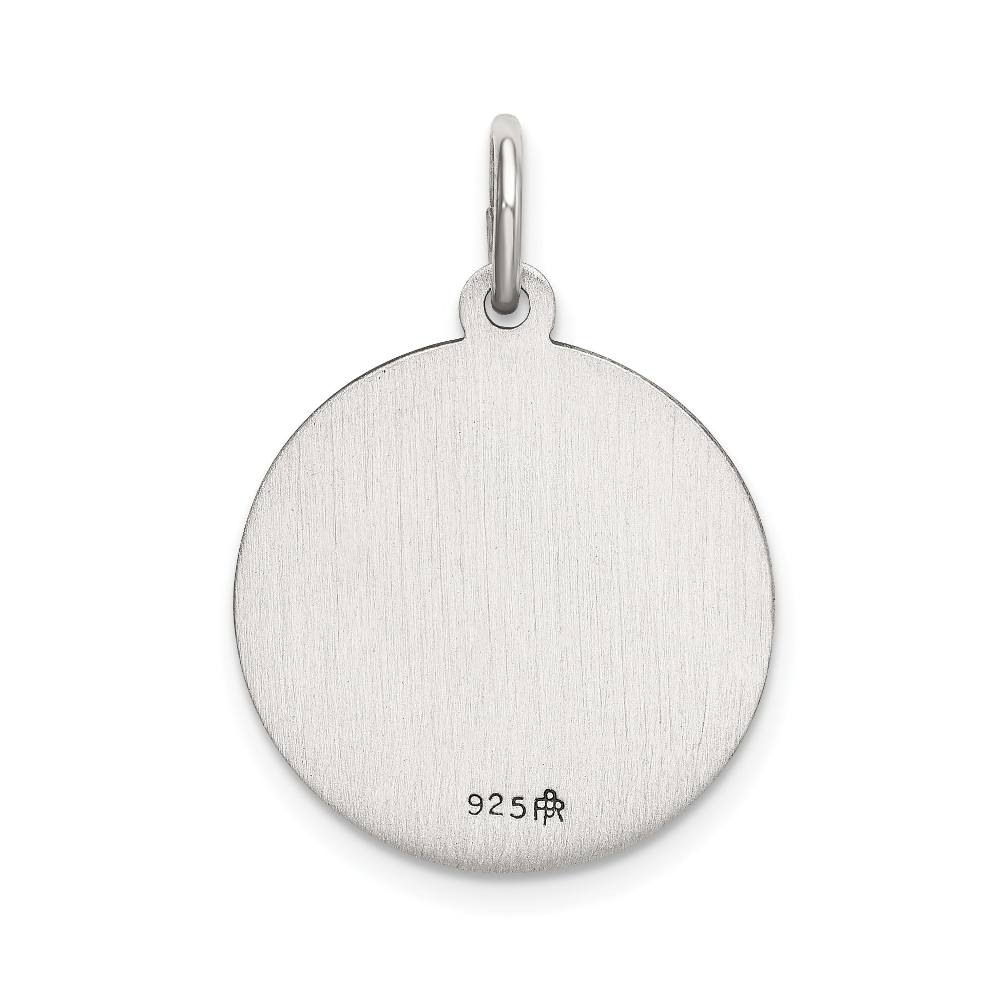 Antiqued Sterling Silver St. Lucy Pendant with Satin Finish