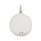 Antiqued Sterling Silver St. Lucy Pendant with Satin Finish