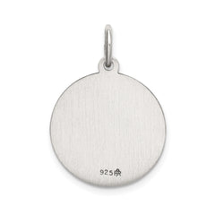 Antiqued Sterling Silver St. Lucy Pendant with Satin Finish