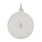 Sterling Silver Spanish St. Anthony Pendant with Antiqued Satin Finish