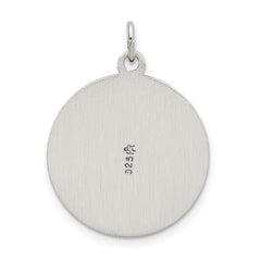 Sterling Silver Spanish St. Anthony Pendant with Antiqued Satin Finish