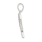 Sophia Jewelers Men's Sterling Silver Wing Pendant with CZ Polished Finish